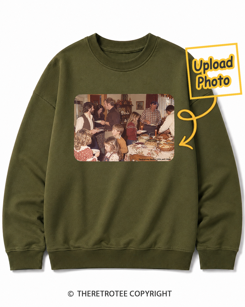 TheRetroTee Personalized Thanksgiving Memories 1988 Sweatshirt