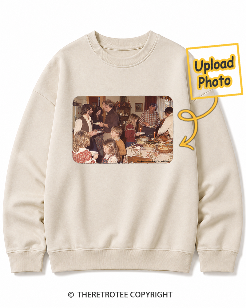 TheRetroTee Personalized Thanksgiving Memories 1988 Sweatshirt