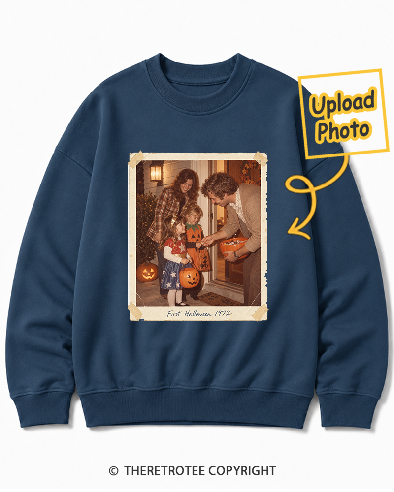 TheRetroTee Personalized My First Halloween 1972 Sweatshirt