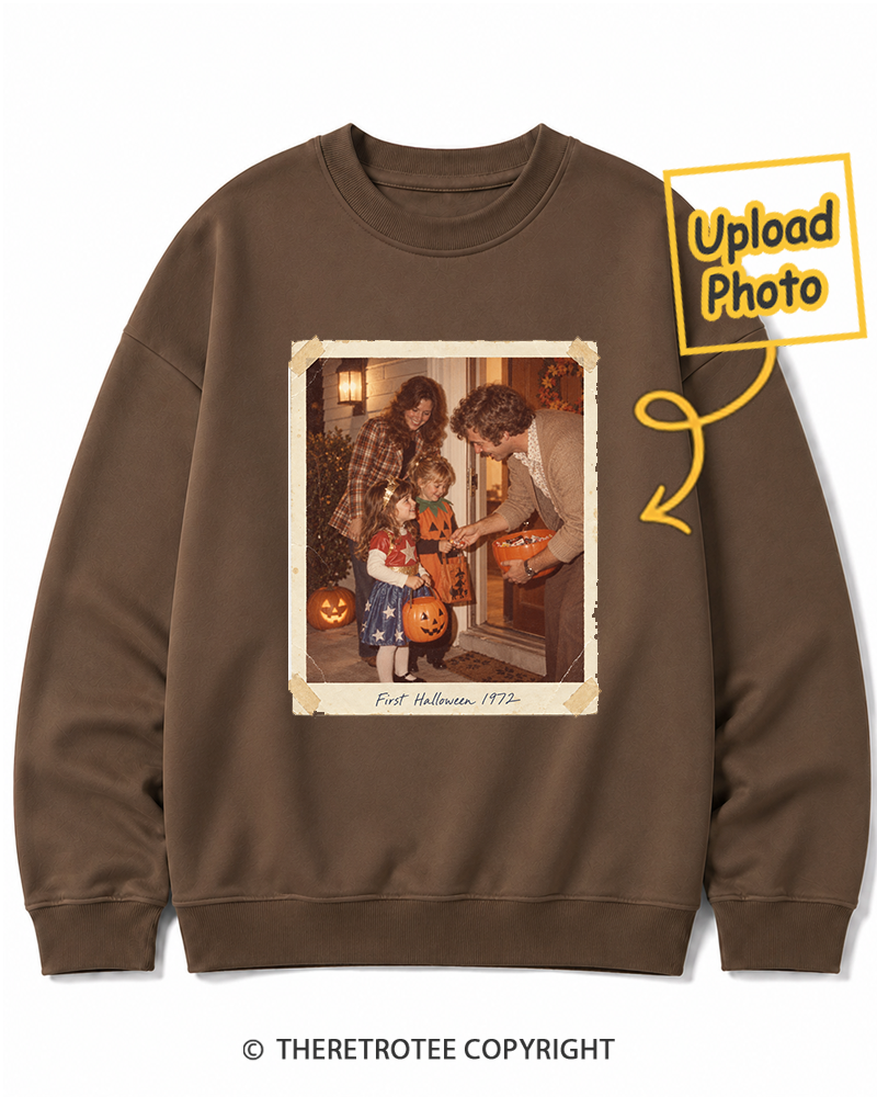 TheRetroTee Personalized My First Halloween 1972 Sweatshirt