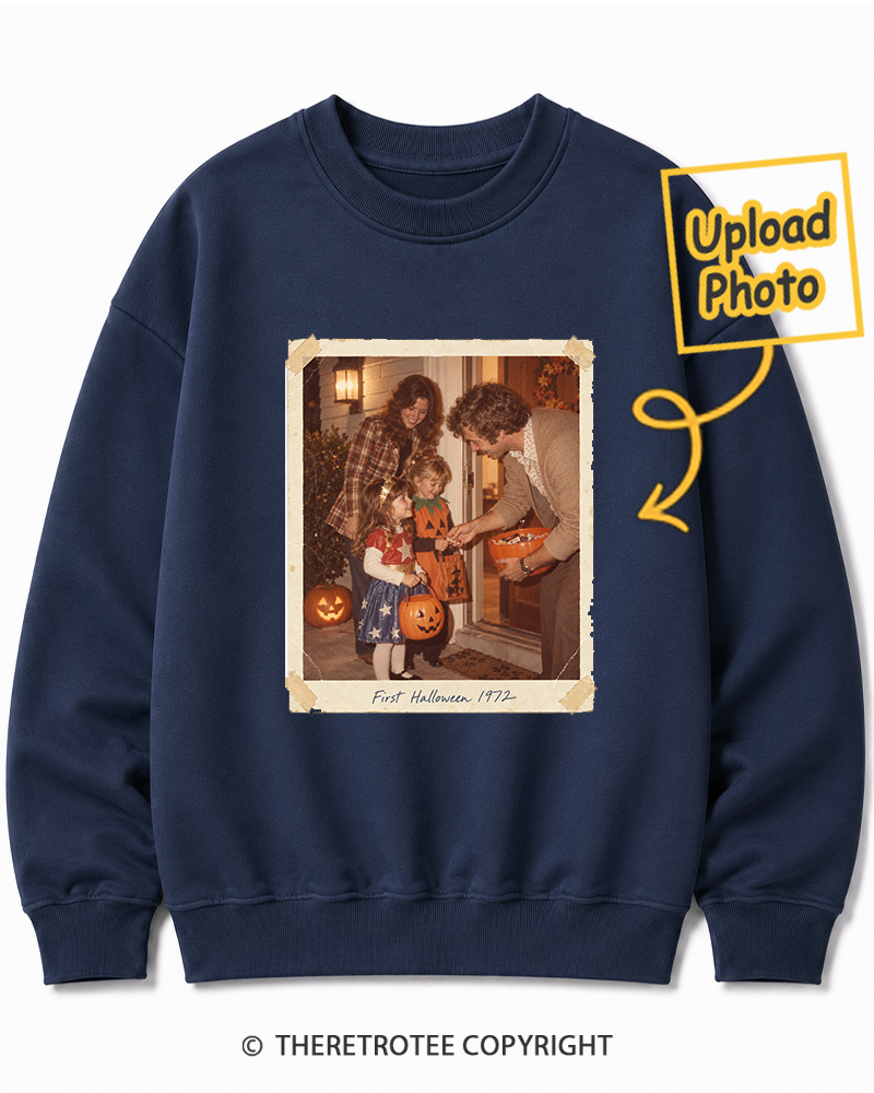 TheRetroTee Personalized My First Halloween 1972 Sweatshirt