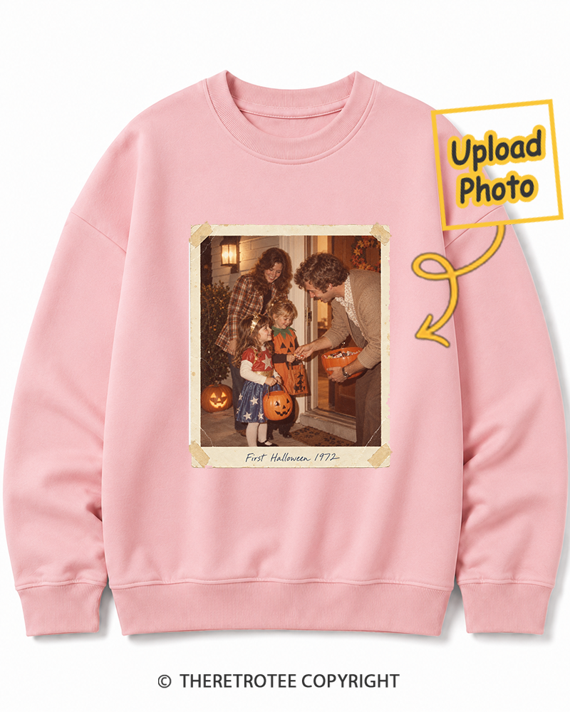 TheRetroTee Personalized My First Halloween 1972 Sweatshirt
