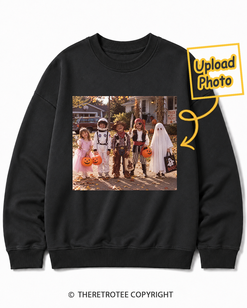 TheRetroTee Personalized Trick or Treat 1976 Sweatshirt