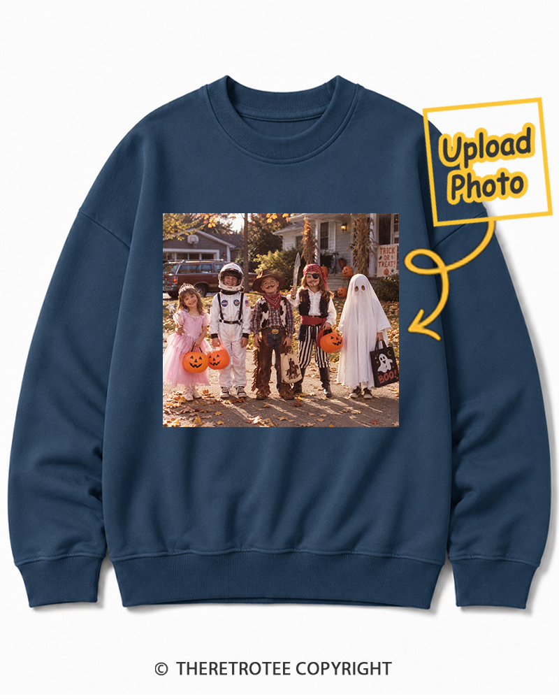 TheRetroTee Personalized Trick or Treat 1976 Sweatshirt