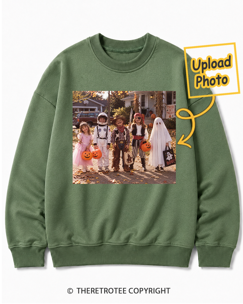 TheRetroTee Personalized Trick or Treat 1976 Sweatshirt