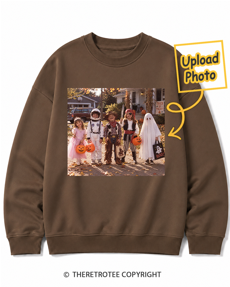 TheRetroTee Personalized Trick or Treat 1976 Sweatshirt