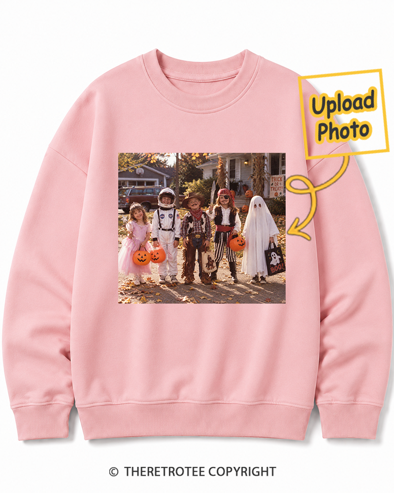 TheRetroTee Personalized Trick or Treat 1976 Sweatshirt
