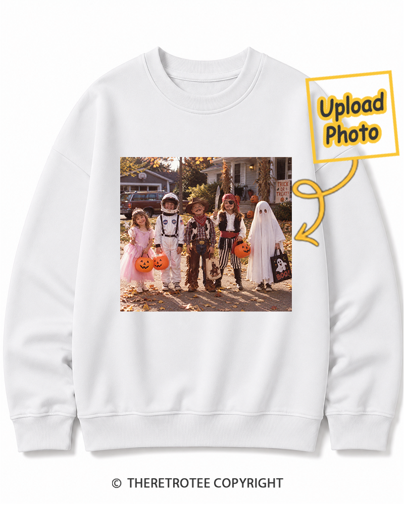 TheRetroTee Personalized Trick or Treat 1976 Sweatshirt