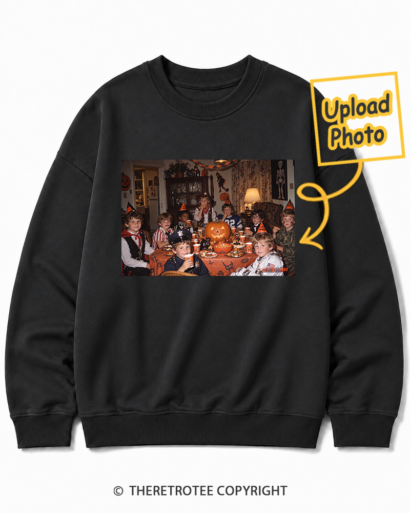 TheRetroTee Personalized Halloween Night 1980 Sweatshirt