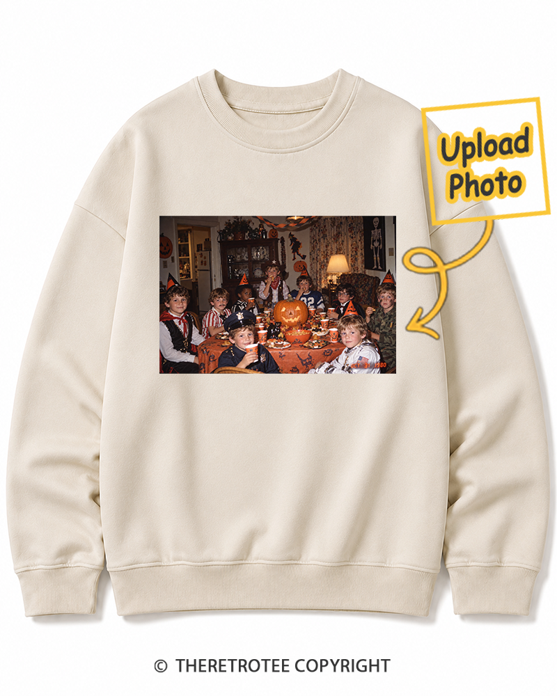 TheRetroTee Personalized Halloween Night 1980 Sweatshirt
