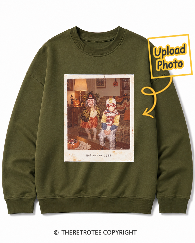 TheRetroTee Personalized Halloween Costume 1984 Sweatshirt