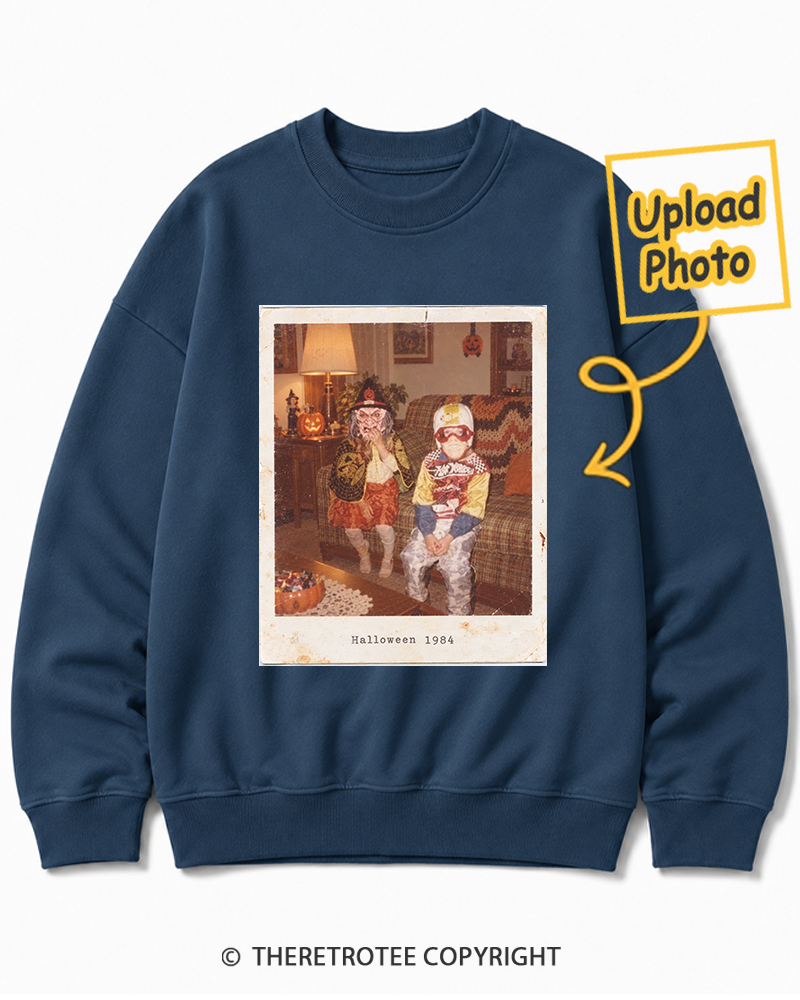 TheRetroTee Personalized Halloween Costume 1984 Sweatshirt
