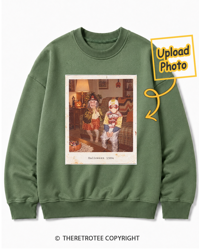 TheRetroTee Personalized Halloween Costume 1984 Sweatshirt