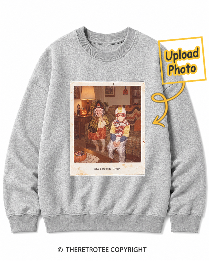 TheRetroTee Personalized Halloween Costume 1984 Sweatshirt