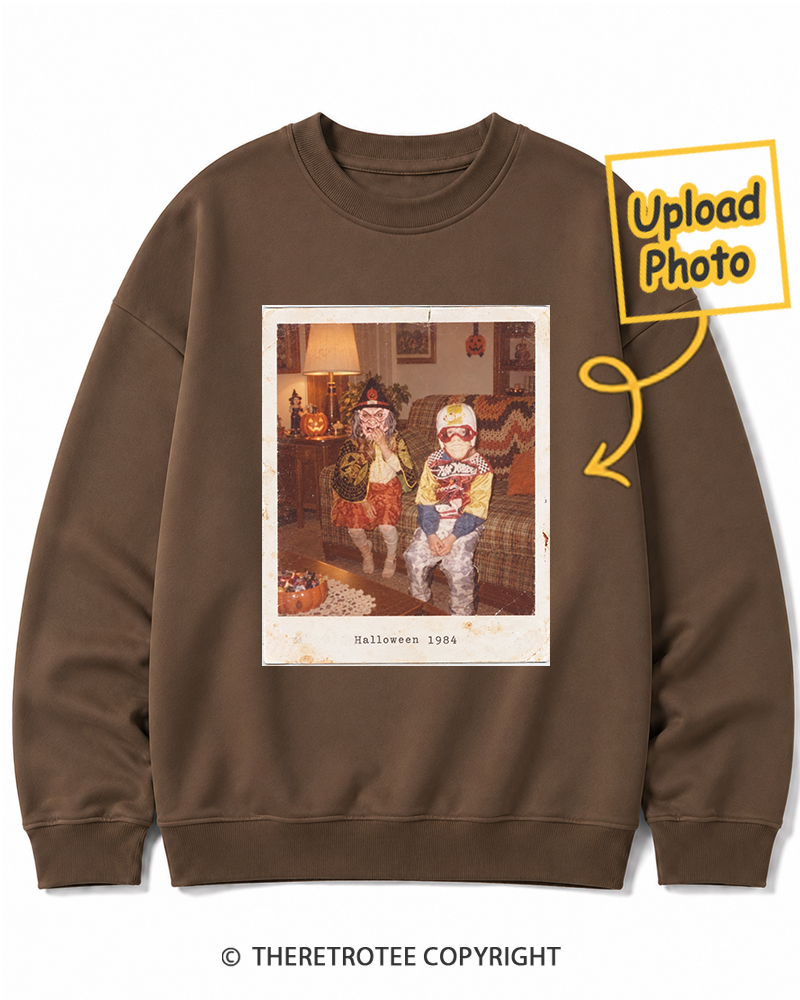 TheRetroTee Personalized Halloween Costume 1984 Sweatshirt