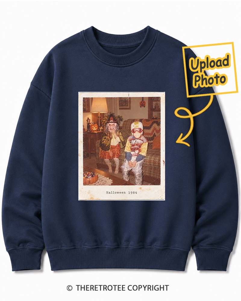TheRetroTee Personalized Halloween Costume 1984 Sweatshirt