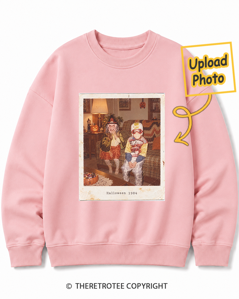 TheRetroTee Personalized Halloween Costume 1984 Sweatshirt