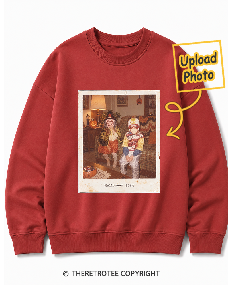 TheRetroTee Personalized Halloween Costume 1984 Sweatshirt