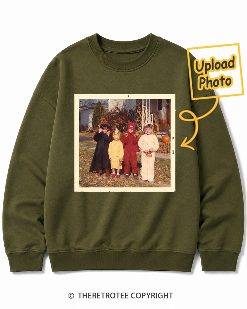 TheRetroTee Personalized Neighborhood Halloween 1968 Sweatshirt