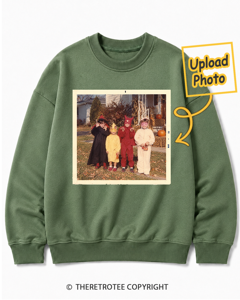 TheRetroTee Personalized Neighborhood Halloween 1968 Sweatshirt