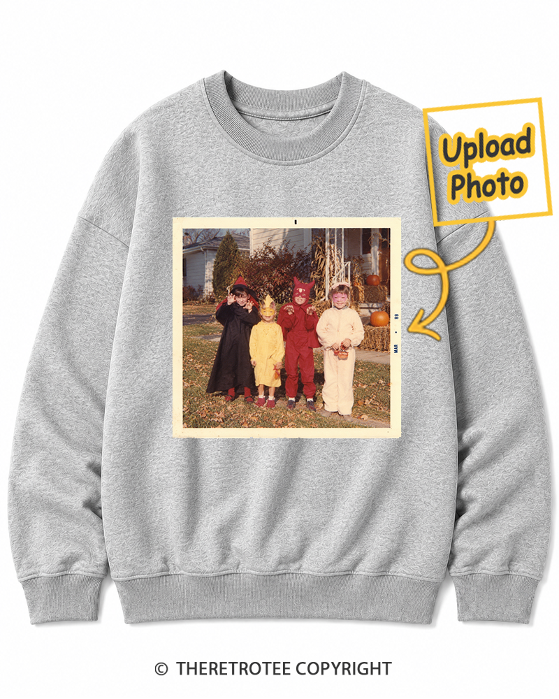 TheRetroTee Personalized Neighborhood Halloween 1968 Sweatshirt