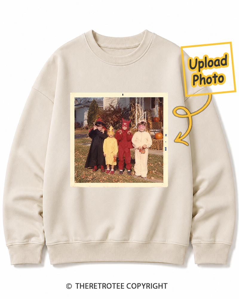 TheRetroTee Personalized Neighborhood Halloween 1968 Sweatshirt