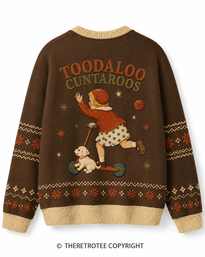 TheRetroTee Toodaloo Cuntaroos 1950s Sweater