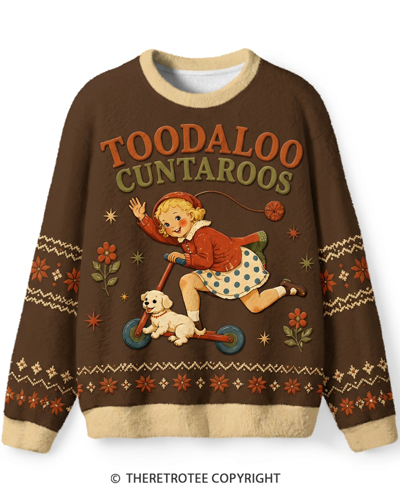 TheRetroTee Toodaloo Cuntaroos 1950s Sweater