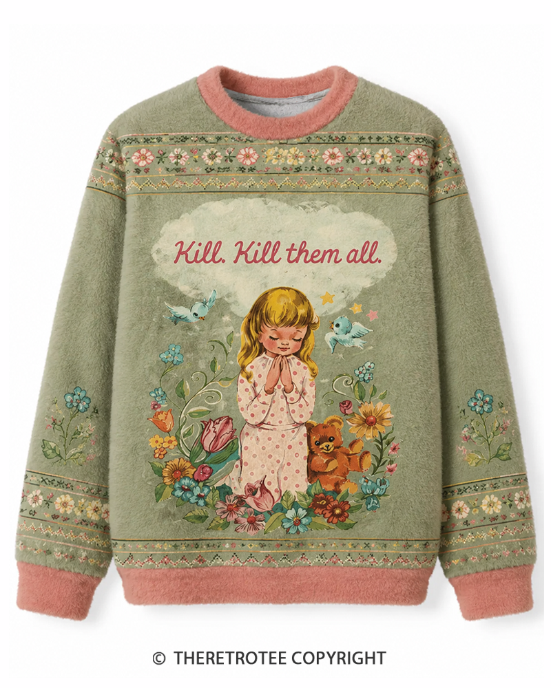 TheRetroTee Kill. Kill Them All. 1950s Sweater
