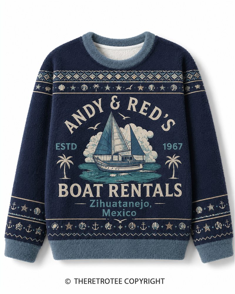 TheRetroTee Boat Rentals 1990s Sweater