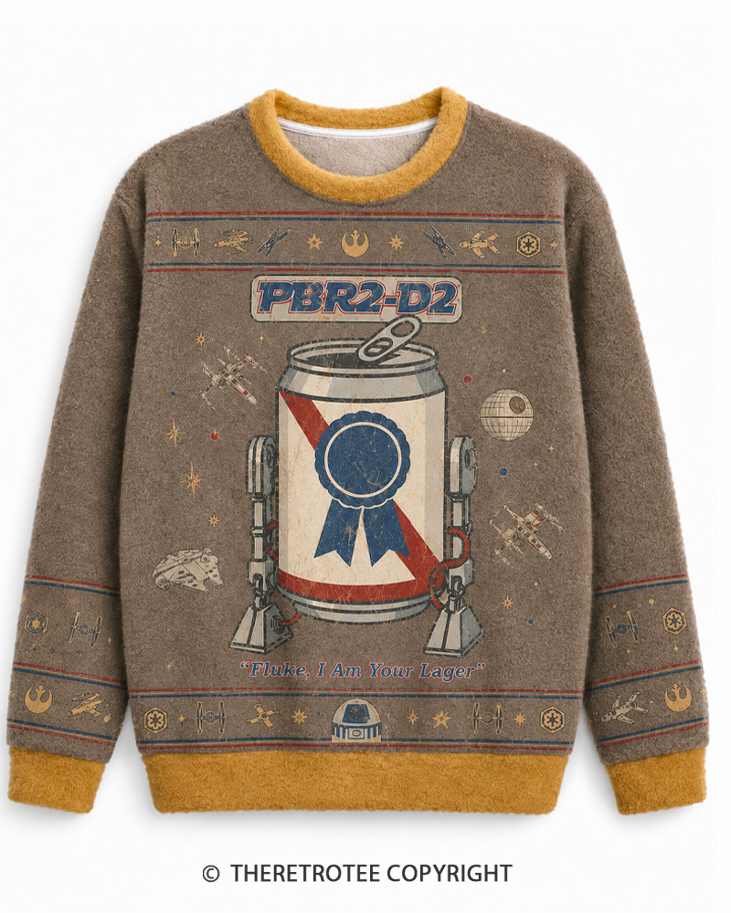 TheRetroTee I Am Your Lager 1980s Sweater