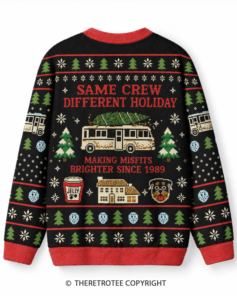 TheRetroTee Fun Old Fashioned Family Christmas Sweater