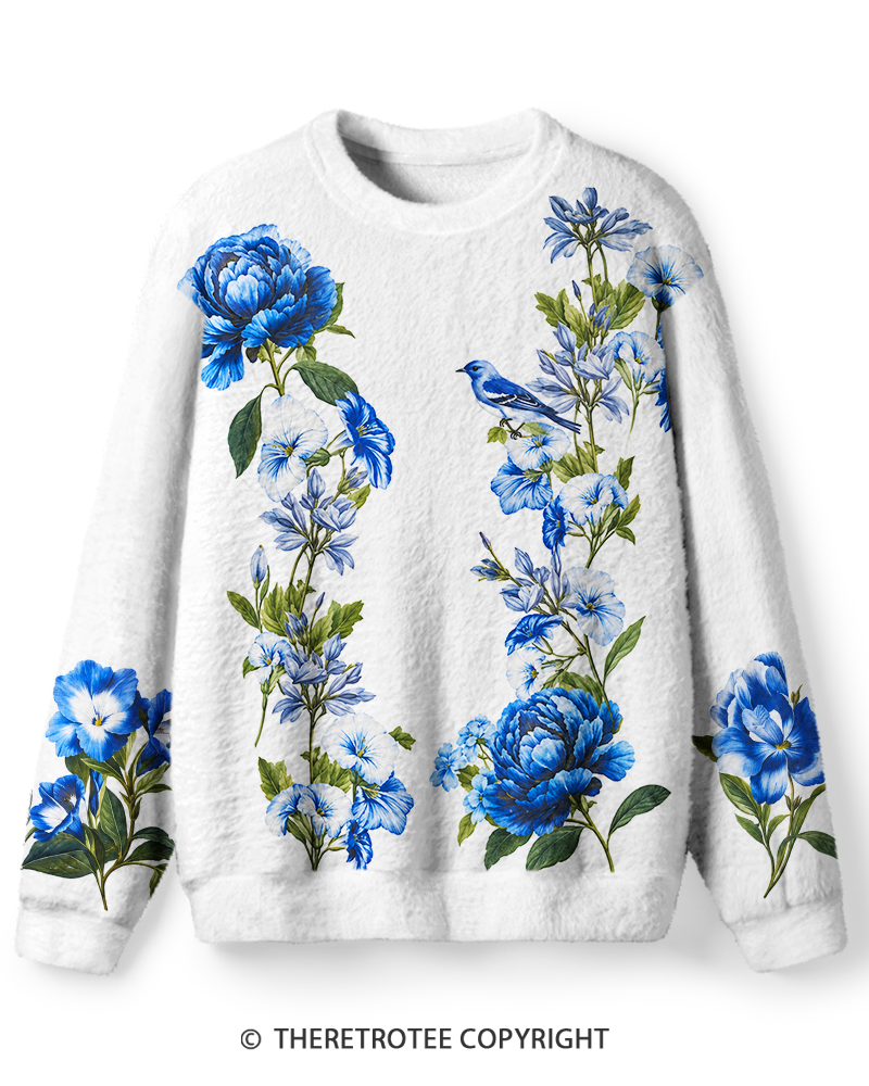 TheRetroTee Vintage 1990s Floral Garden Sweater