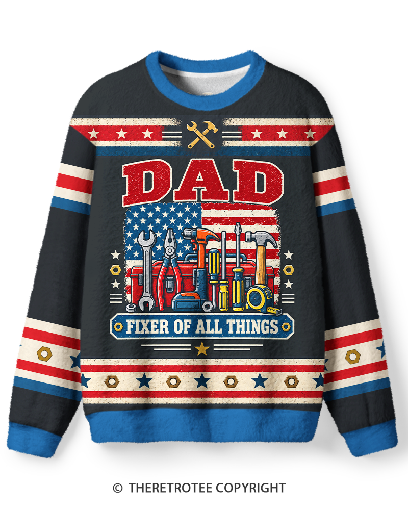 TheRetroTee Dad Fixer Of All Things Sweater