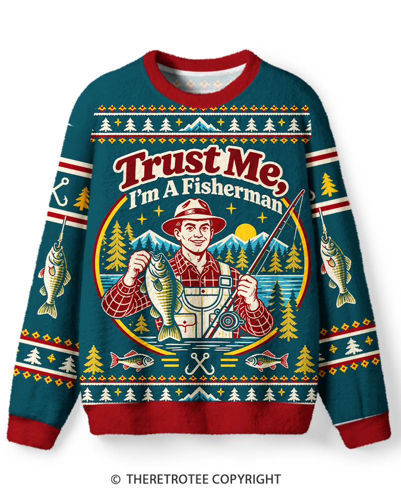 TheRetroTee Trust Me Fisherman Sweater