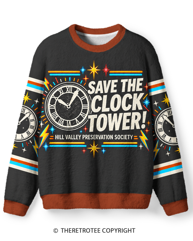 TheRetroTee Hill Valley Time Strike Sweater