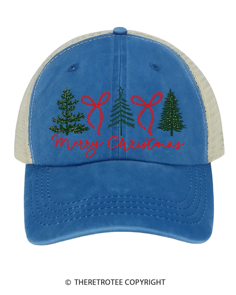 TheRetroTee Merry Christmas 1970s Trucker Hat