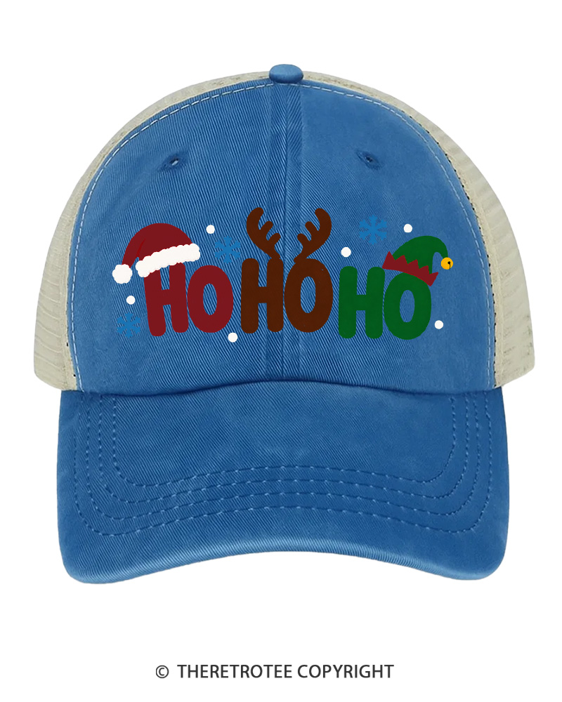 TheRetroTee Ho Ho Ho 1980s Trucker Hat