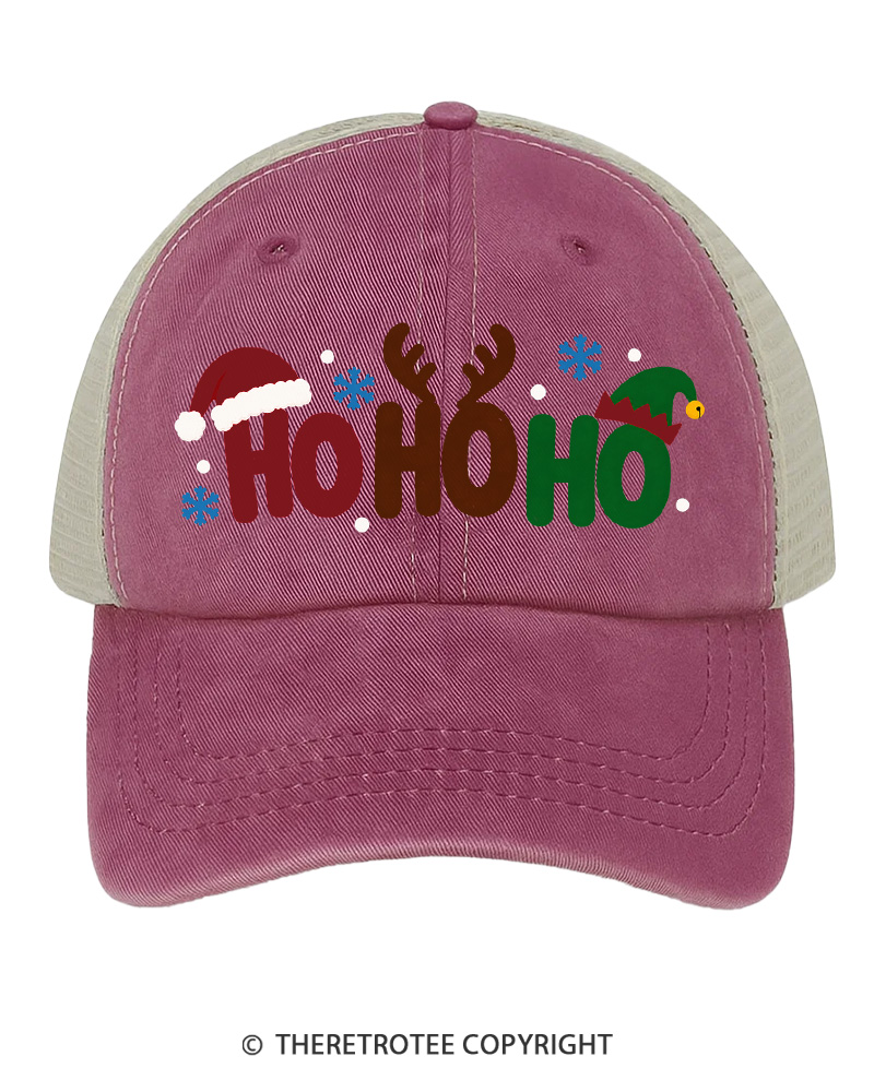 TheRetroTee Ho Ho Ho 1980s Trucker Hat