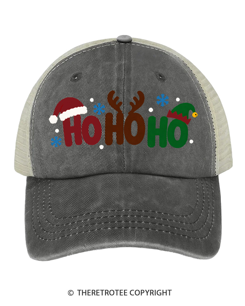 TheRetroTee Ho Ho Ho 1980s Trucker Hat