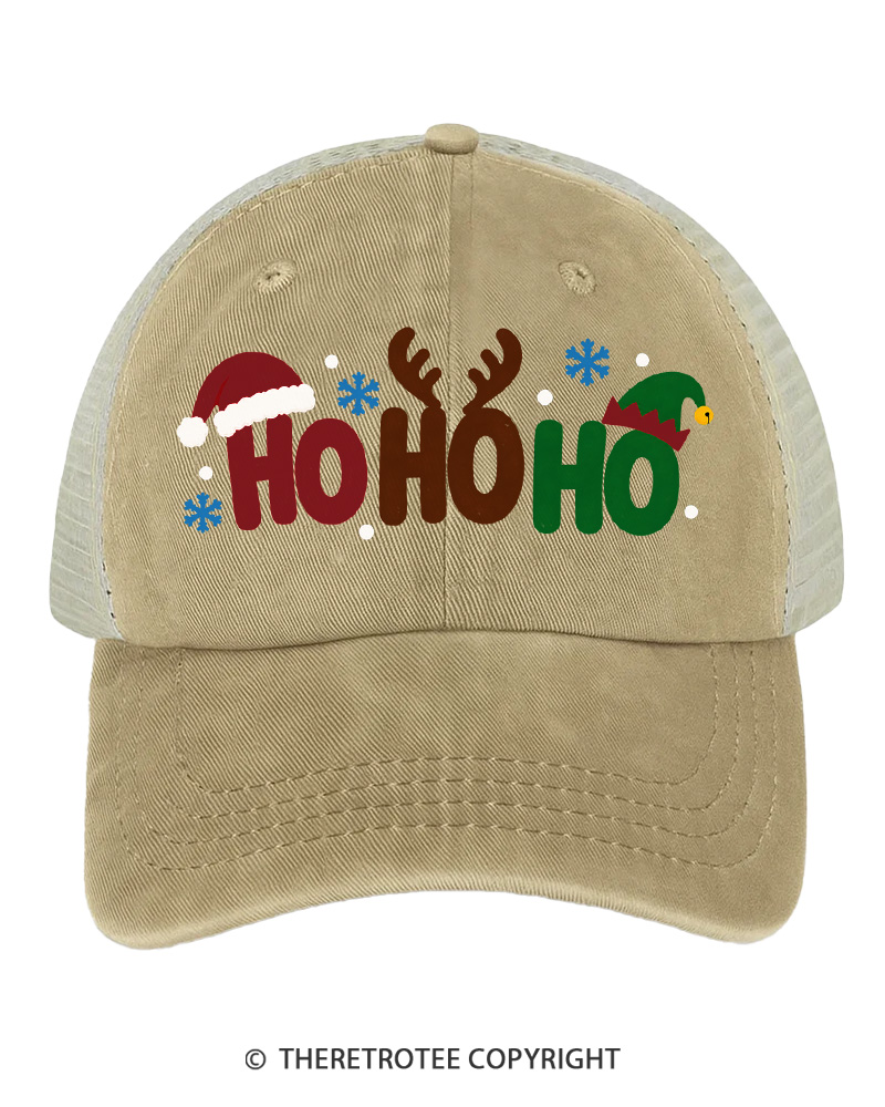 TheRetroTee Ho Ho Ho 1980s Trucker Hat