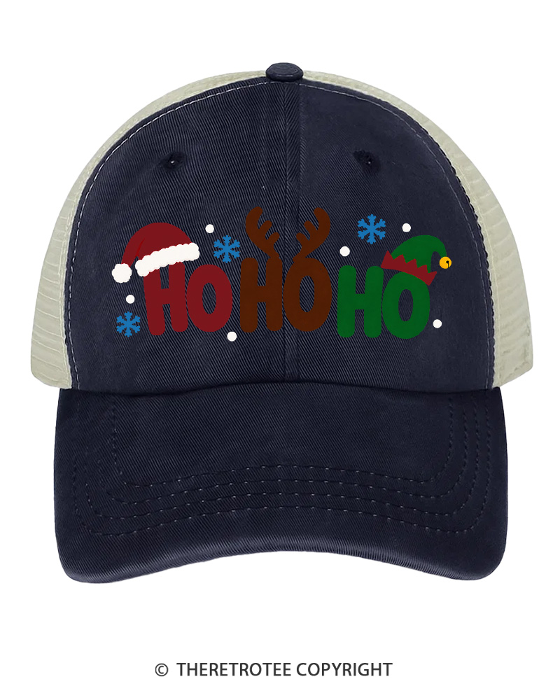 TheRetroTee Ho Ho Ho 1980s Trucker Hat