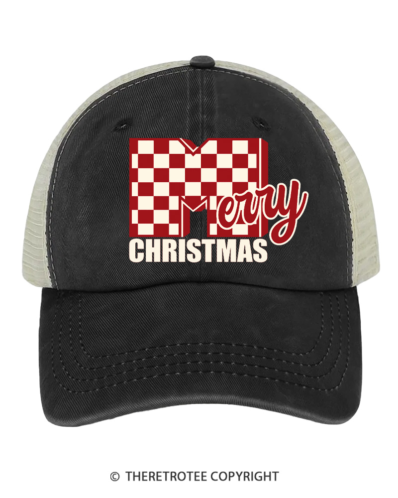 TheRetroTee Holly Holiday Cheer 1970s Trucker Hat
