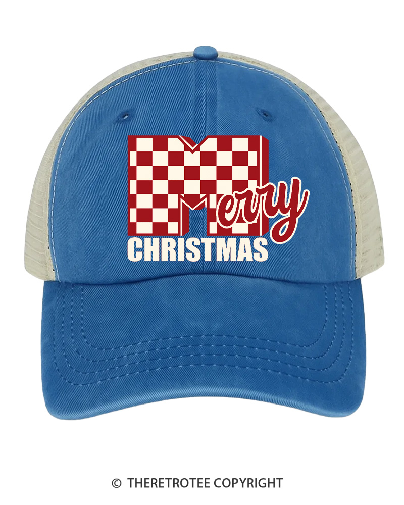 TheRetroTee Holly Holiday Cheer 1970s Trucker Hat