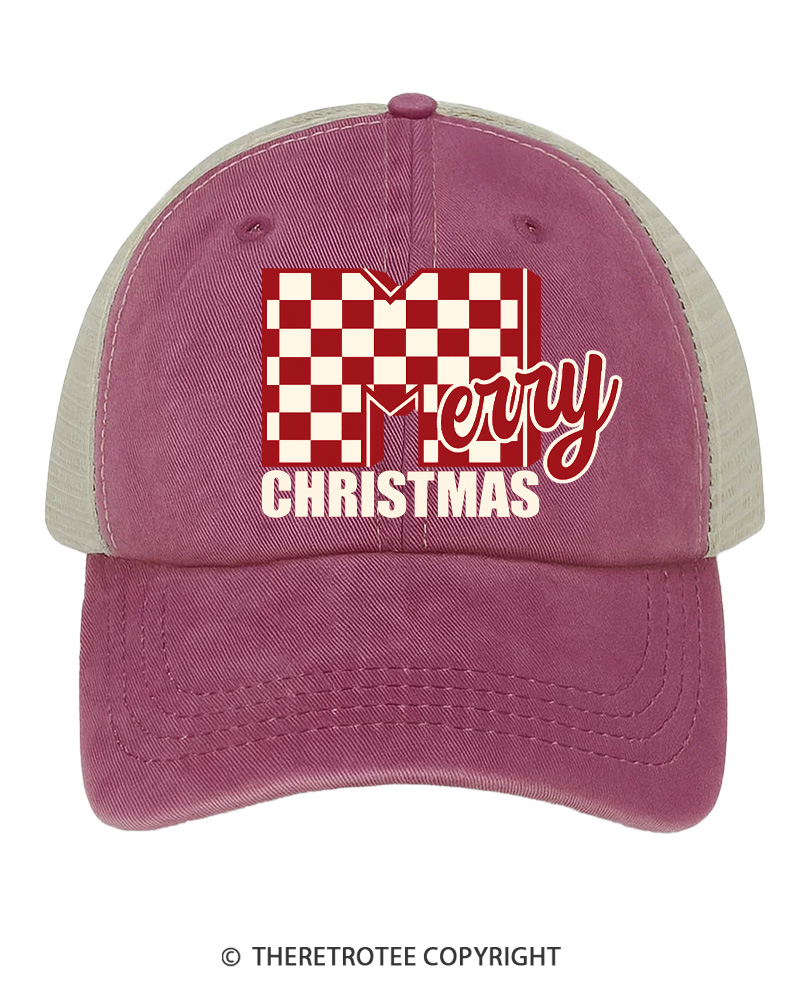 TheRetroTee Holly Holiday Cheer 1970s Trucker Hat