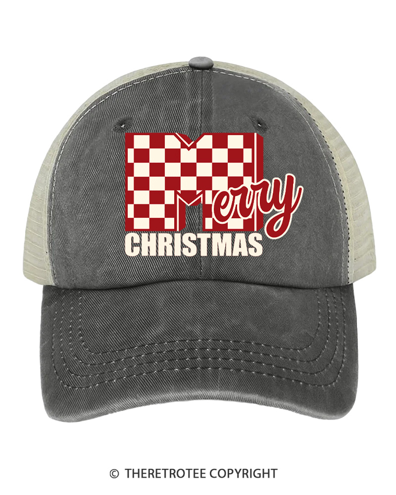 TheRetroTee Holly Holiday Cheer 1970s Trucker Hat