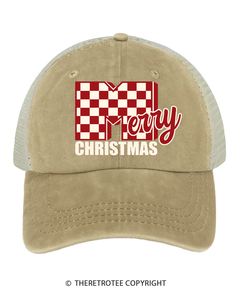 TheRetroTee Holly Holiday Cheer 1970s Trucker Hat