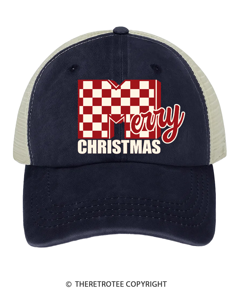 TheRetroTee Holly Holiday Cheer 1970s Trucker Hat