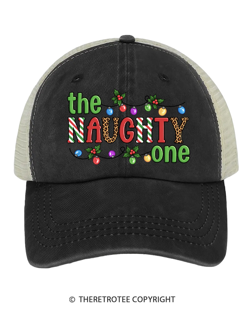 TheRetroTee The Naughty One 1980s Trucker Hat