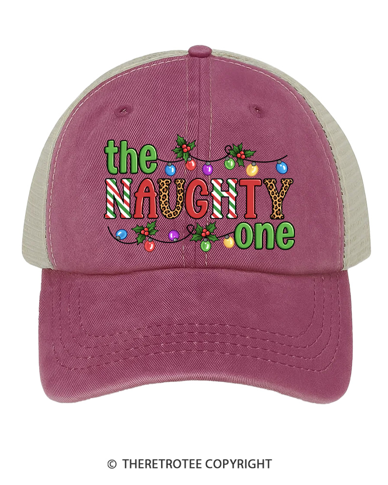 TheRetroTee The Naughty One 1980s Trucker Hat